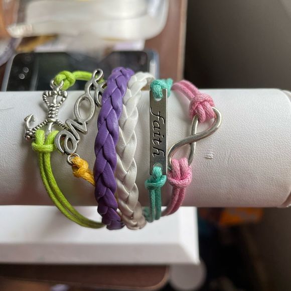 Multi color Charm Bracelets - Picture 1 of 3